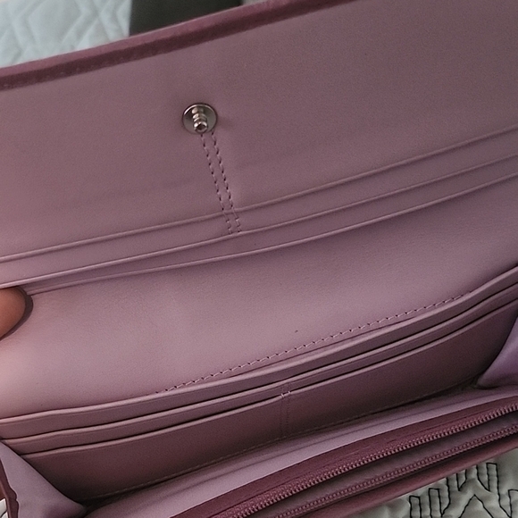 Coach Women's Brown and Purple Wallet - Picture 8 of 11